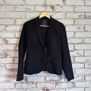 Talula aritzia black wool blend blazer jacket size 4